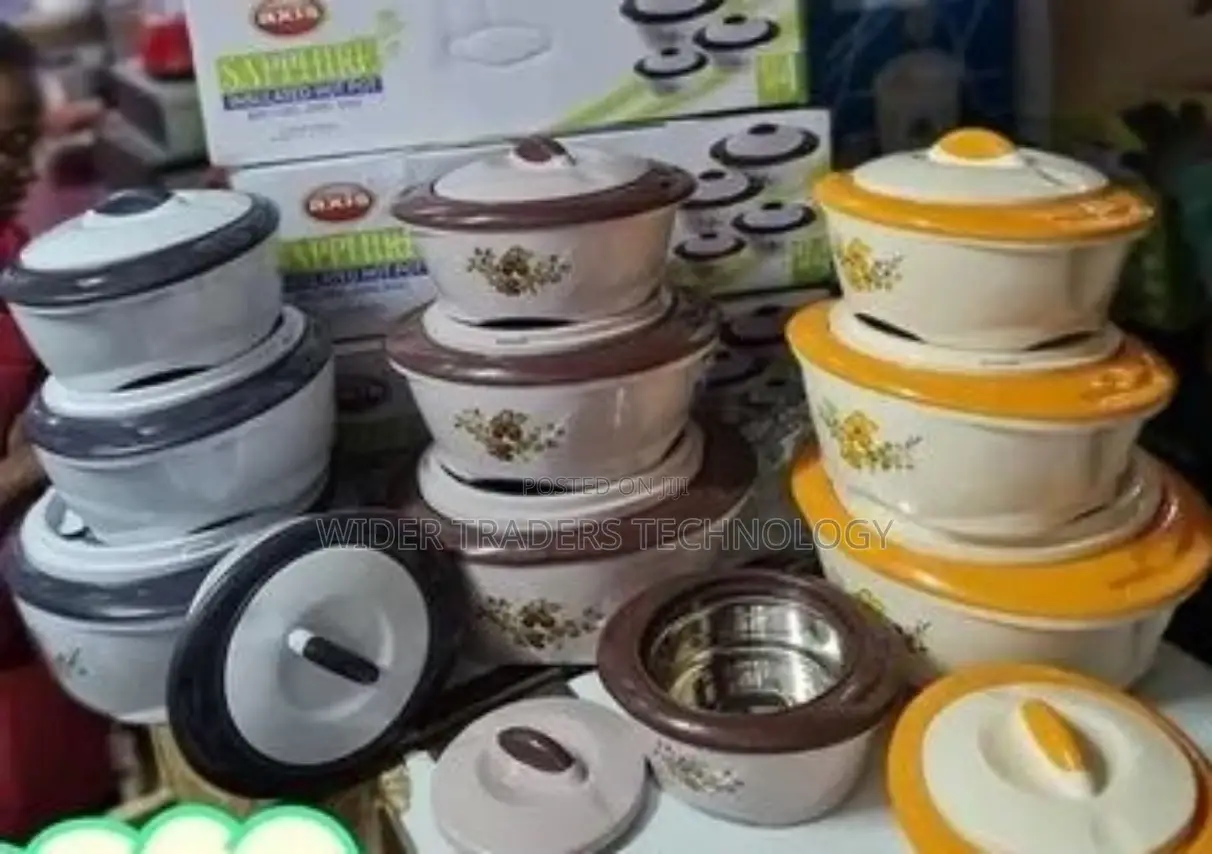 4 Pieces Sapphire Insulated Hot Pot