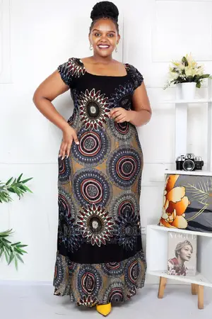 African Print Long Dress/Traditional Wedding Dress