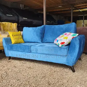 Blue 3 Seater Sofa