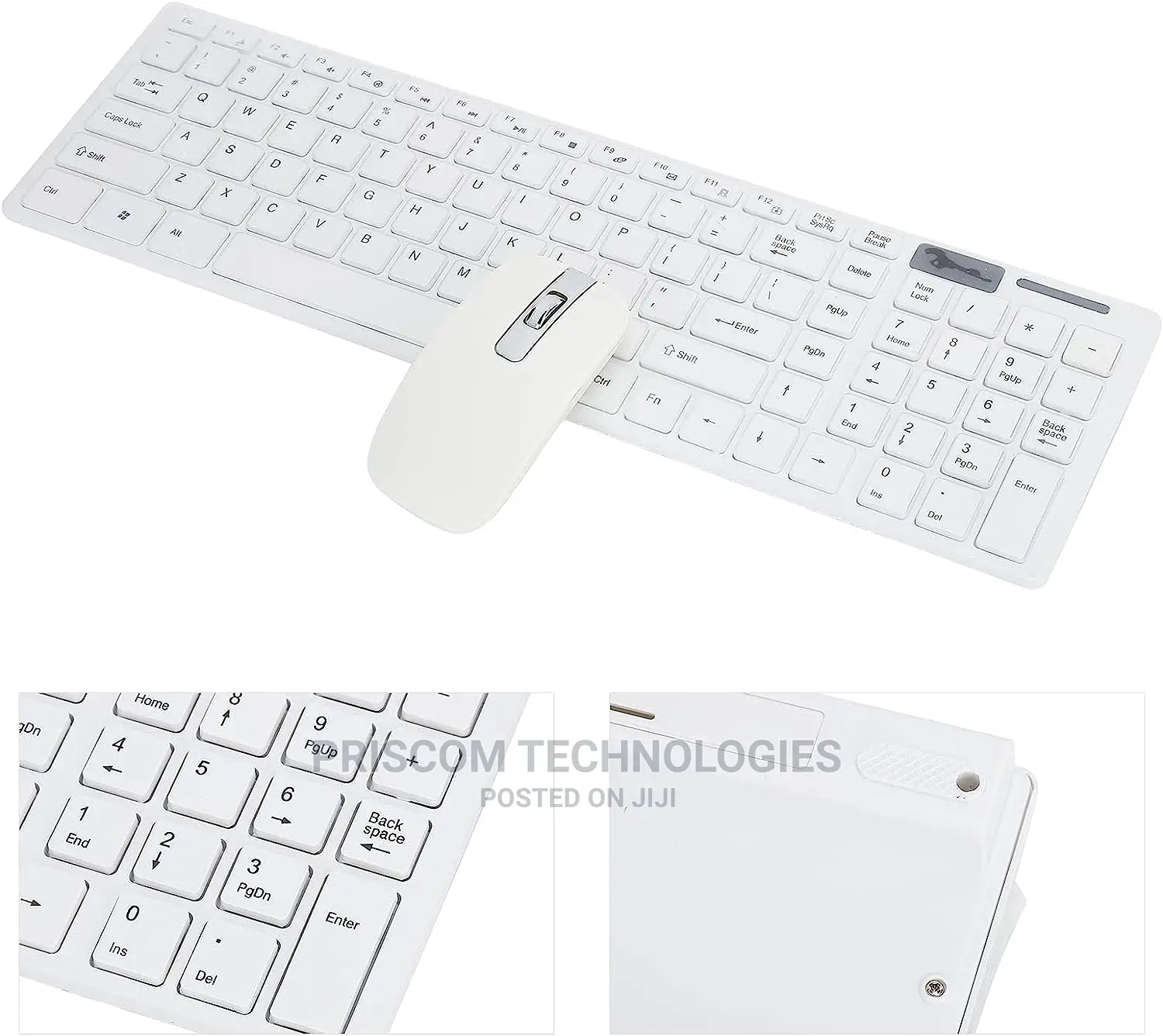 White Wireless Keyboard and Mouse, Wireless Keyboard Mouse