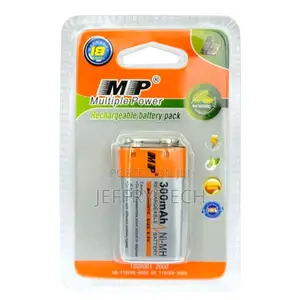 Multiple Power 9V Volt Li-Ion Ni-Mh Rechargeable Battery Pac