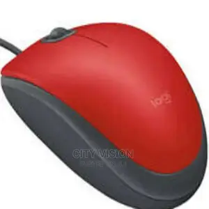 Logitech USB Silent Mouse M110 - Red - 910-005489