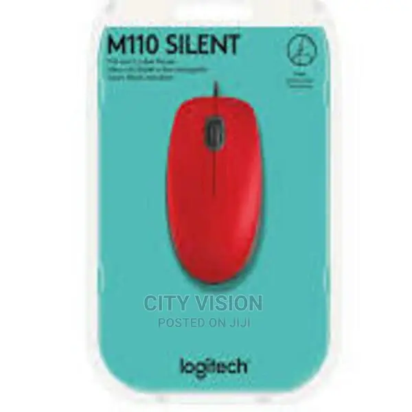 Logitech USB Silent Mouse M110 - Red Available//