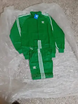 Green Adidas Track Suit