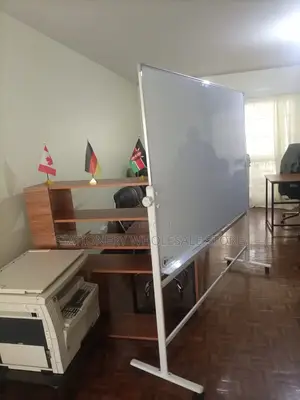 Single Sided Whiteboard With Wheeled Whiteboard Stand
