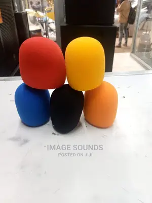 5 Pieces Microphone Sponge Different Colors
