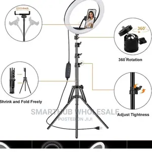14" Inches Led Selfie Ring Light With Tripod Phone Holder Clip
