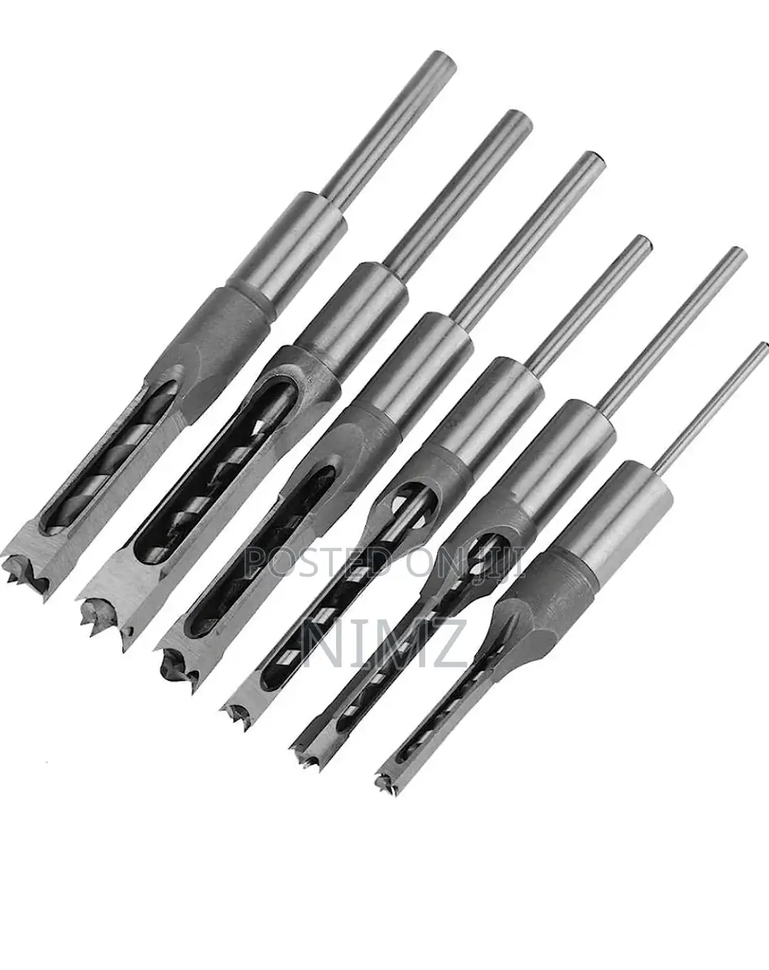 6PCS Woodworking Square Hole Mortise Drill Bits