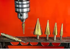 6PCS HSS Cobalt Titanium Step Drill Bit