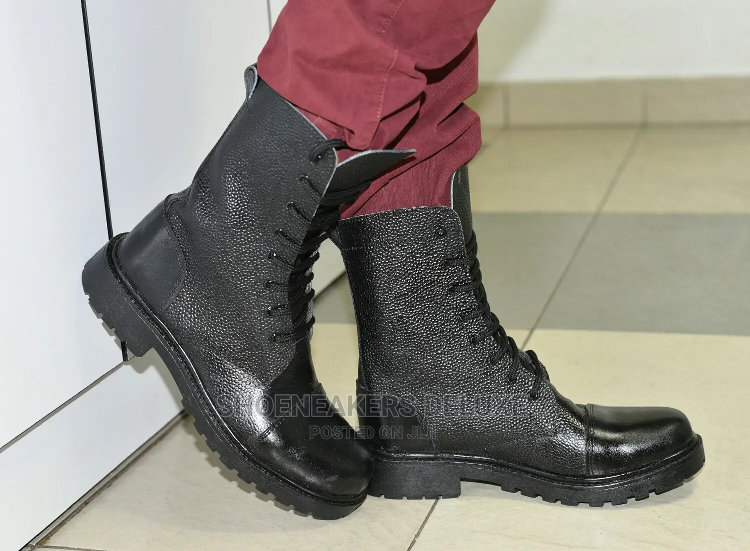 Security Leather Boots