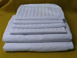Stripped Cotton Bedsheet Set