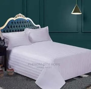 Stripped Cotton Bedsheet Set