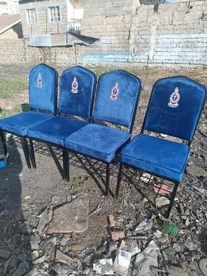 Church Chairs With Logo and Heavy Gauge Metal