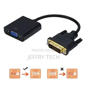 DVI-D to VGA Adapter 1080p Video Converter 24+1 15pin Conver