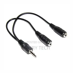 3.5mm Audio / Headphone Earphone Stereo Splitter Cable 1 Mal