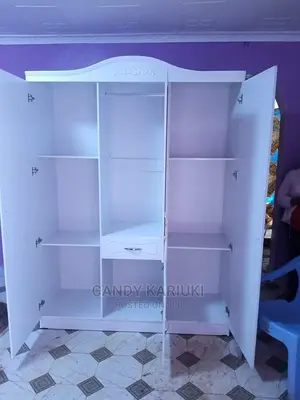 Spacious White 3 Door Wardrobe