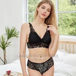 Matching Bra Panty Set - Red, Beige Black