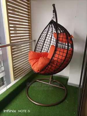 Beautiful Orange Garden Swing