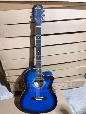 Blue Acoustic Guitar Size 38