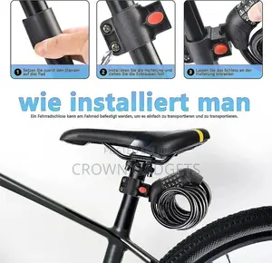 5 Digit Combination Bicycle Lock, Keyless
