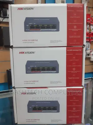 Hikvision 4 Port POE Switch DS-3E0105P-E/M