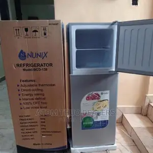 Brand New Double Door Nunix 138 Litres Fridge  