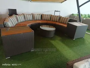 7 Seater Semi Circular Outdoor Sofa