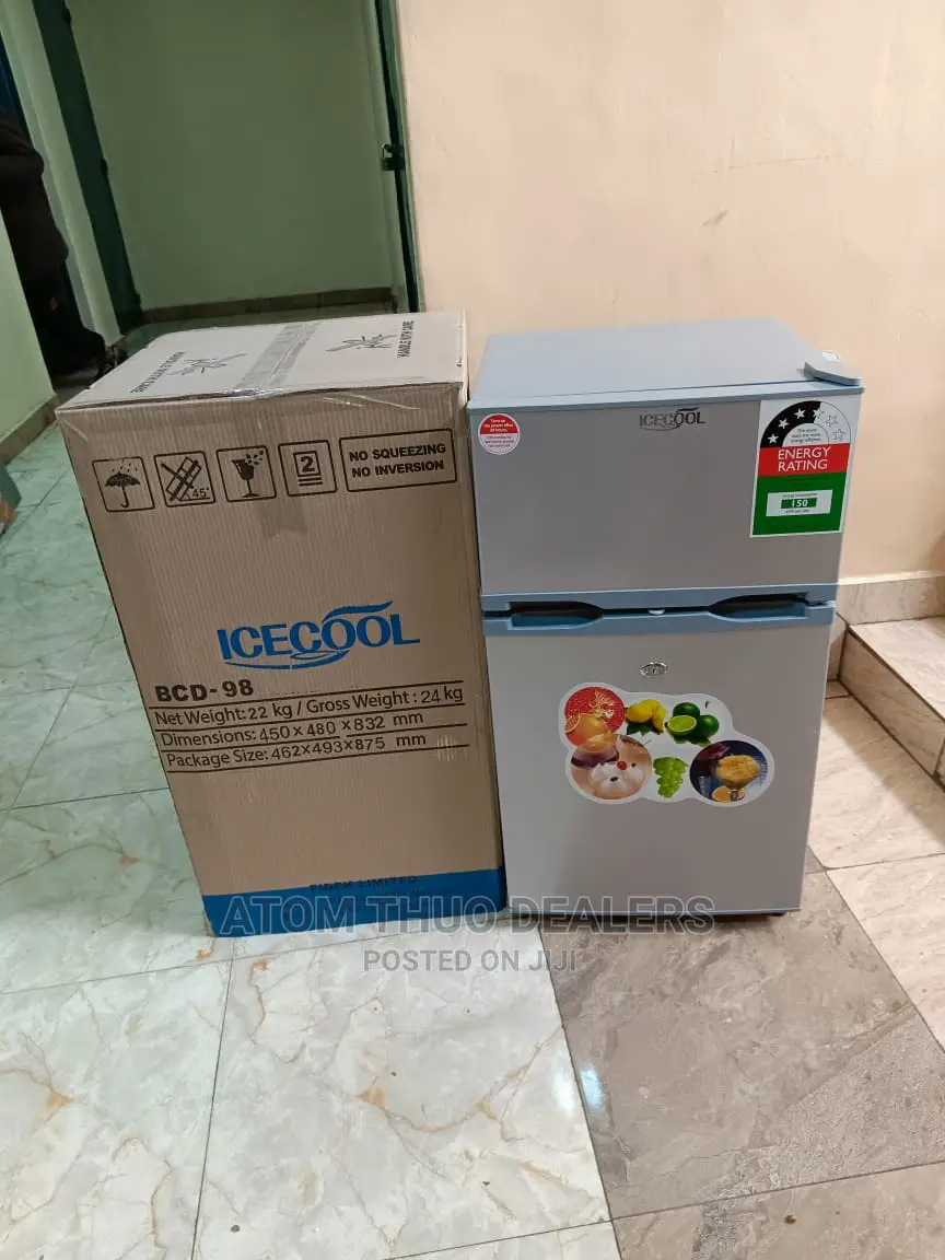 ICECOOL 98LITRES DOUBLE Door Fridge 