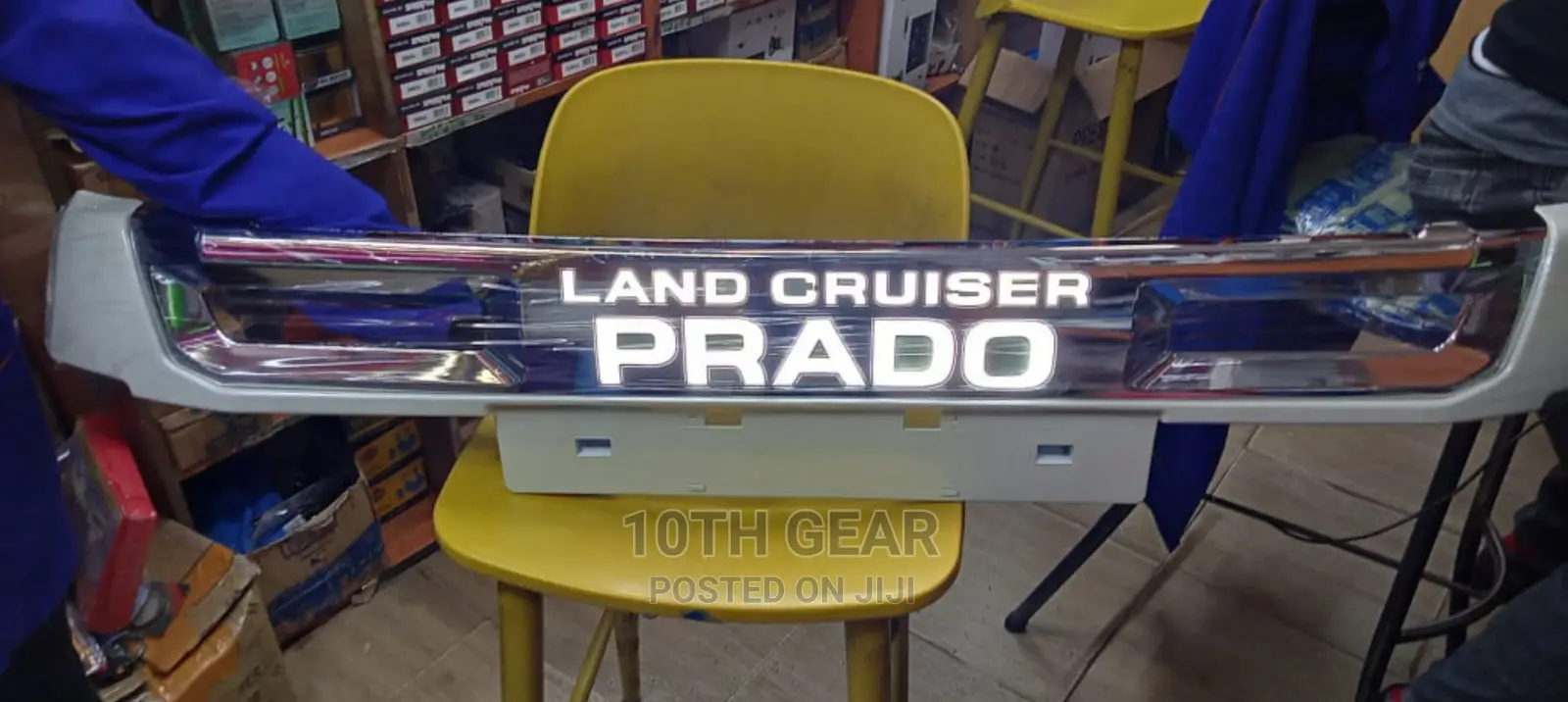 Prado Front Bumper Guard With Light Bumper Protector