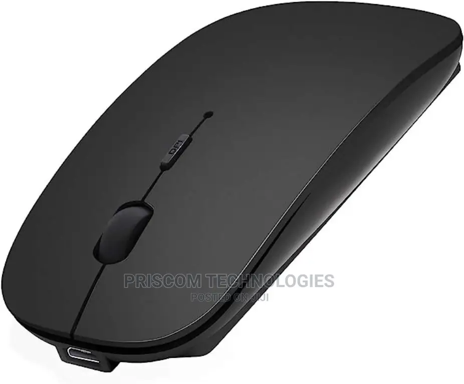 Black Rechargeable Wireless Mouse for Laptop, PC, Macbook
