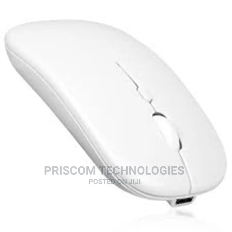 White Wireless Rechargeable Mouse, Rechargeable Mouse