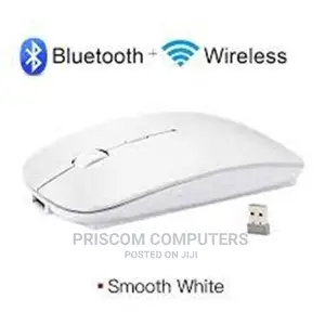 White Wireless Rechargeable Mouse, Rechargeable Mouse