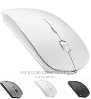White Wireless Rechargeable Mouse, Rechargeable Mouse