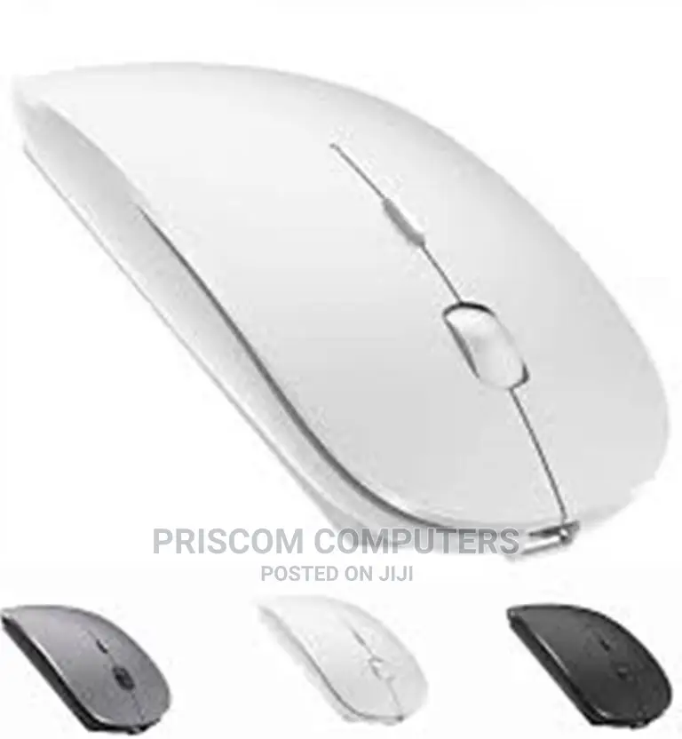 White Wireless Rechargeable Mouse, Rechargeable Mouse