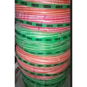 PVC Water Hose, Zebra, 2 Color Stripes Size: 1/2" X 120ft