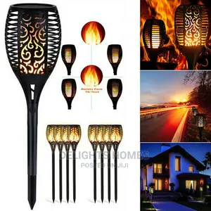 6pieces LED Solar Flame Lamp