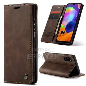 Faux Leather Samsung Galaxy A31 Case Cover Flip Flap Back St