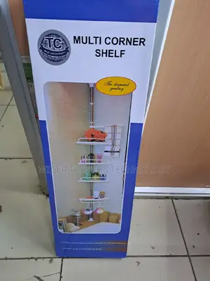4 Layer Corner Shower, Adjustable Shower Shelf Pole Organi