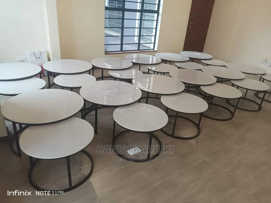 Pure Marble Top Nesting Stools