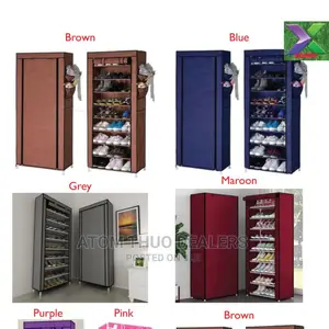 Single Column Shoe Rack 10 Layers 