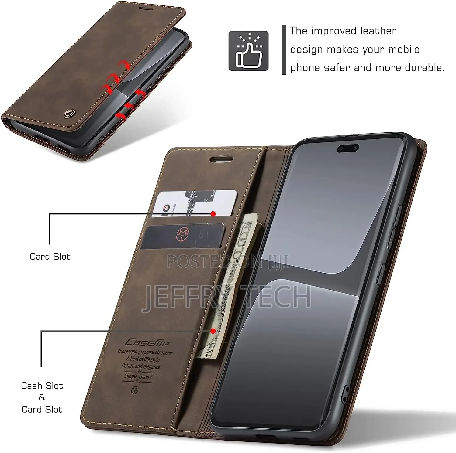 Xiaomi 13 Lite Caseme 013 Multifunctional Horizontal Flip Le