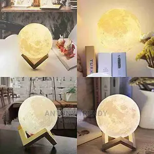 3D Printing Night Light 16 Colors Lunar Lamp With Remote
