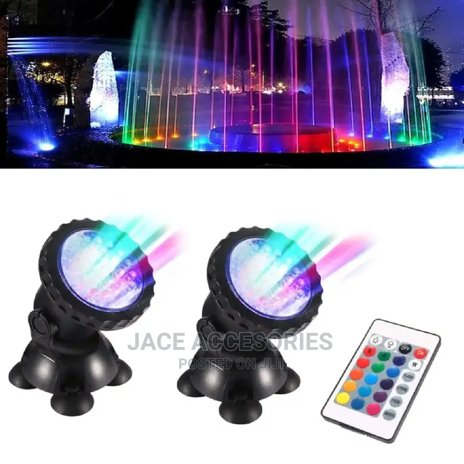 Ip68 Waterproof Fountain Lights 5 in 1