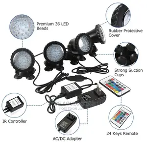 Ip68 Waterproof Fountain Lights 5 in 1