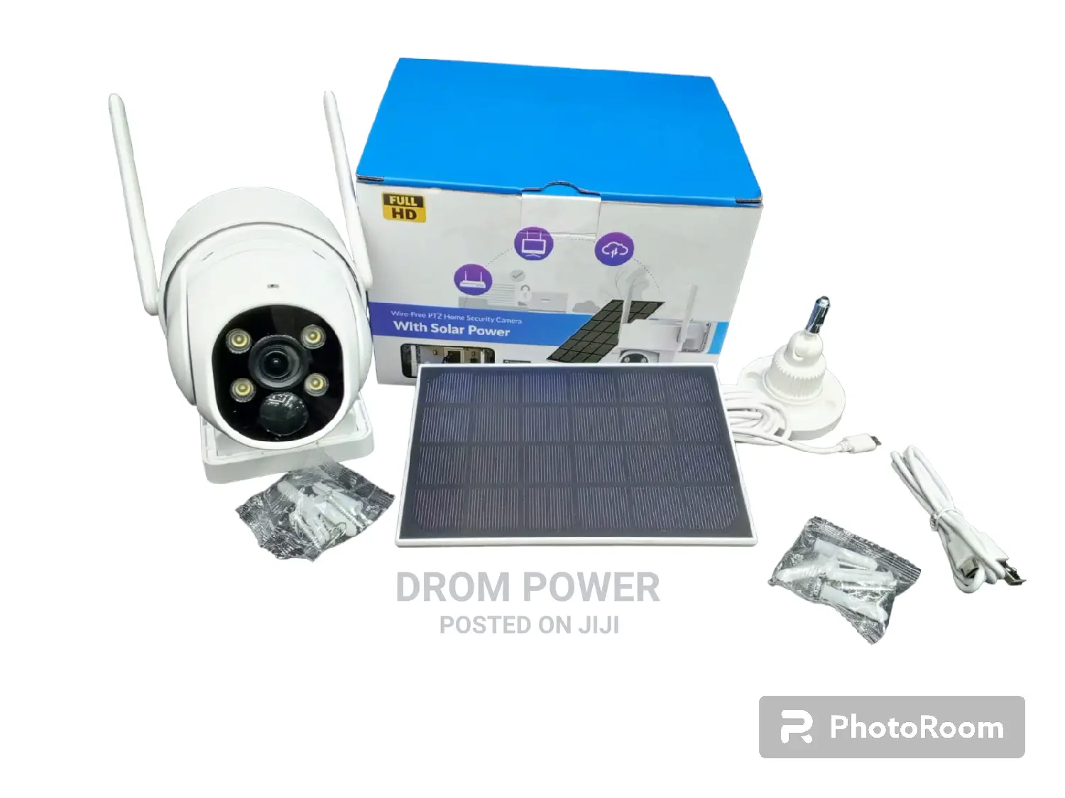 Single 180° Solar Powered Camera