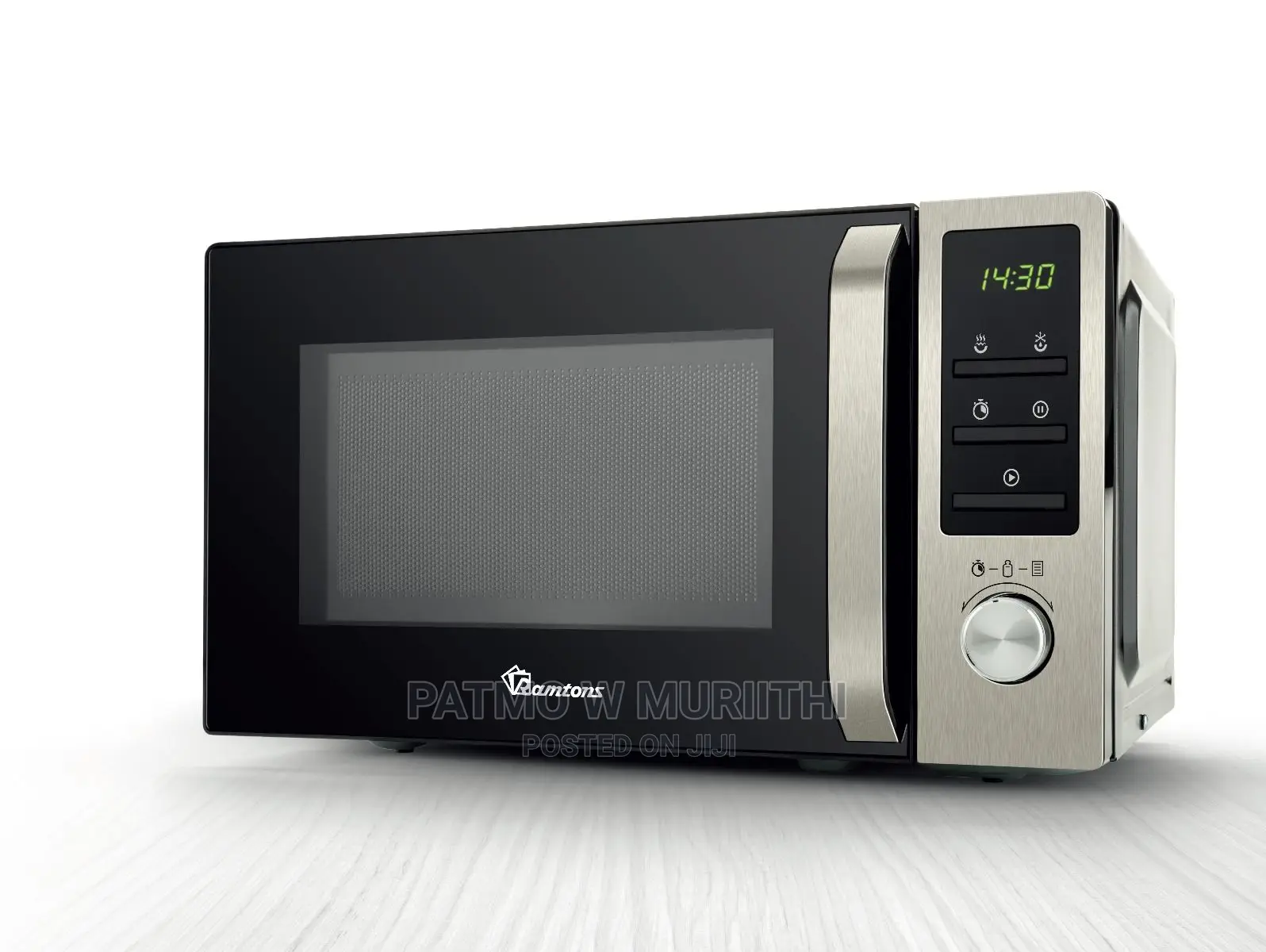 Ramtons 20 Liters Digital Microwave + Grill Black- Rm/577