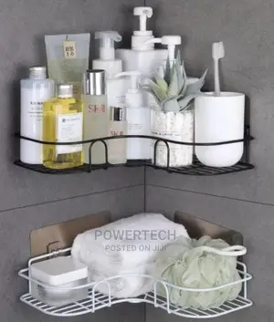 Corner Bathroom Shelf With Shelf Adhesive Tape