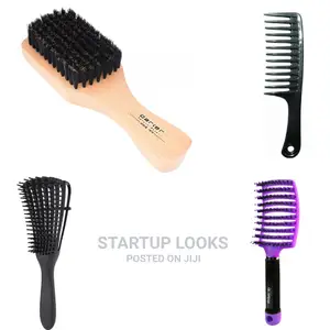 4 Piece Hair Bristle + Hair Brushes