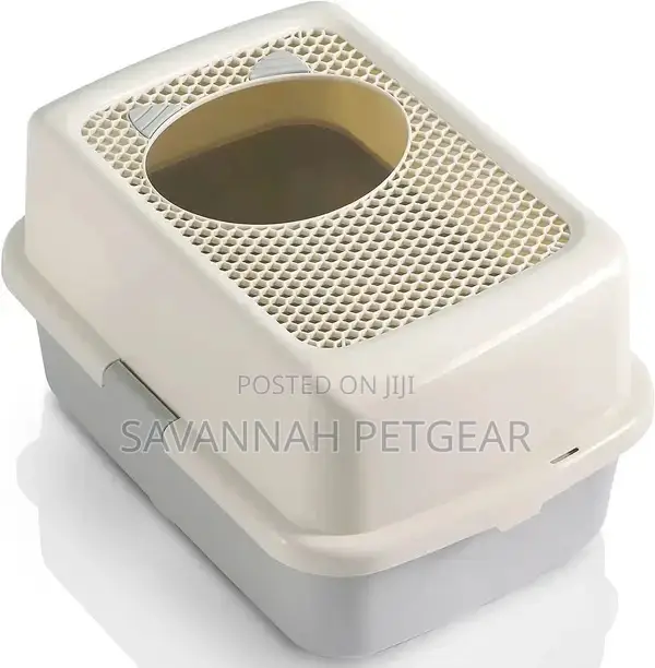 Smart Paws Top Entry Large Cat Litter Box + Scoop Holder