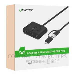 UGREEN USB-C USB-A 3.0 to 4-Port Hub 1M Black
